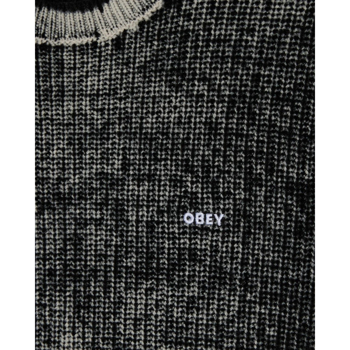 Maglioni Uomo Obey - Obey Spray Effect Sweater - Nero