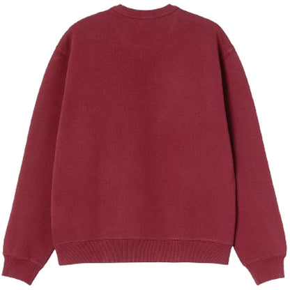 Maglie a manica lunga Uomo Carhartt Wip - Faded Pond Corps Sweat - Bordeaux