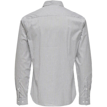 Chemises décontractées pour hommes Only & Sons - Onsjordan Life Slim Twill Ls Shirt Noos - Bleu