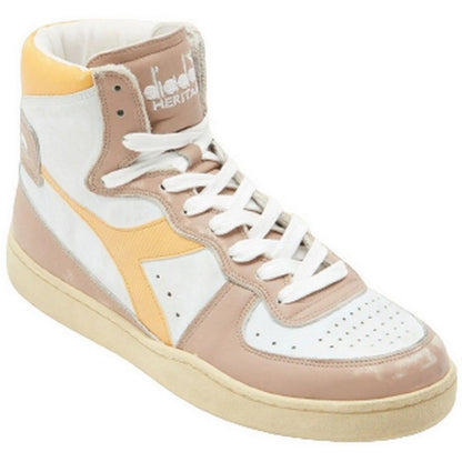 Sneaker Unisex Diadora - Mi Basket Used - Bianco