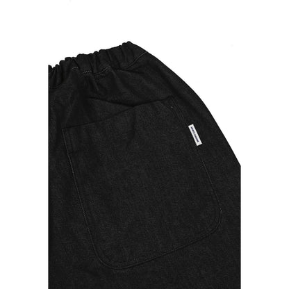 Pantaloni Uomo KAPPY DESIGN - Two Tuck Wide Denim Pants - Nero