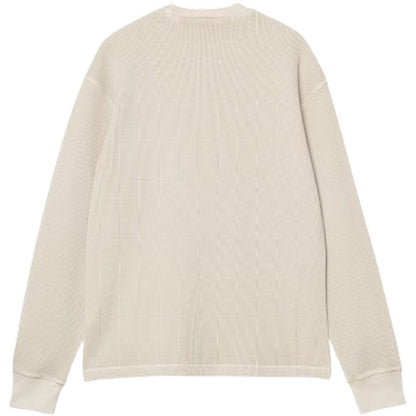 T-shirt Uomo Carhartt Wip - L/S Vista Waffle T-Shirt - Bianco