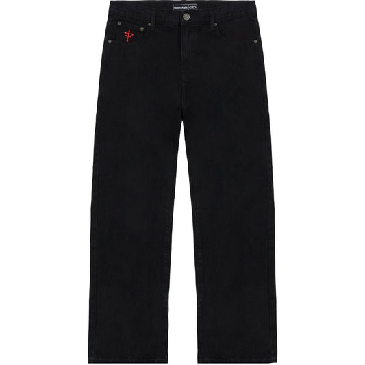 Pantaloni Uomo Propaganda - Denim Pant Baggy Fit Capital - Nero