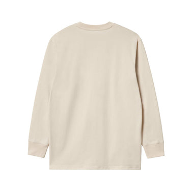 Maglie a manica lunga Uomo Carhartt Wip - L/S American Script T-Shirt - Beige