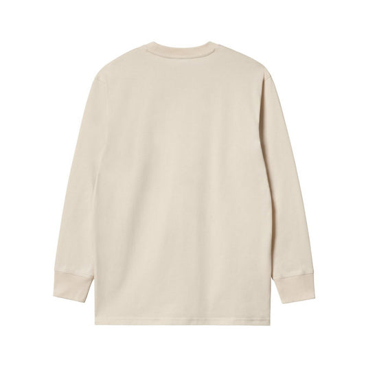 Maglie a manica lunga Uomo Carhartt Wip - L/S American Script T-Shirt - Beige