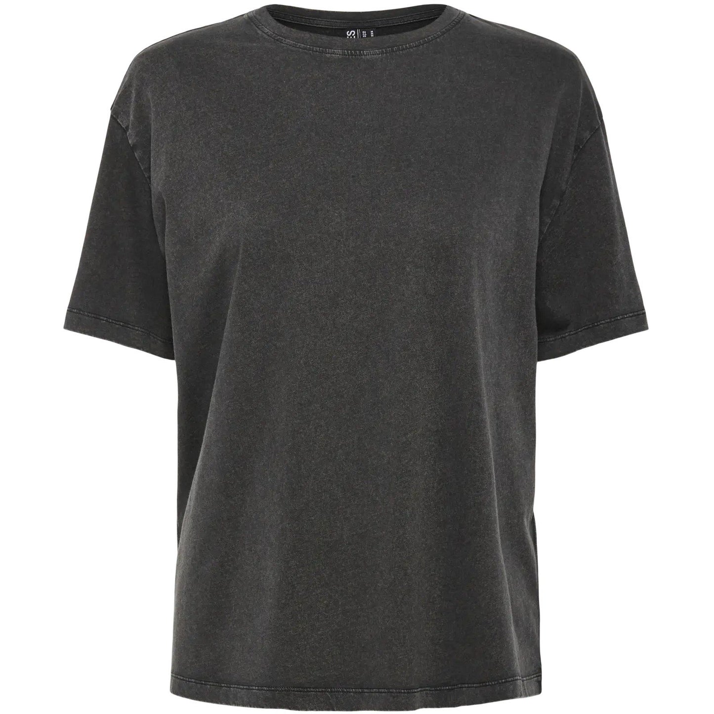 T-shirt Donna Pieces - Pceloise Ss Washed Tee Jrs Noos Bc - Nero