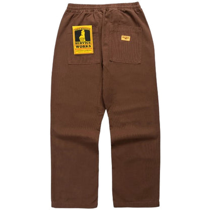 Pantaloni Uomo Service Works - Canvas Chef Pants - Marrone