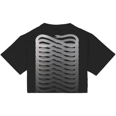 Camiseta Propaganda para mujer - Camiseta corta Silver Leaf Ribs - Negro