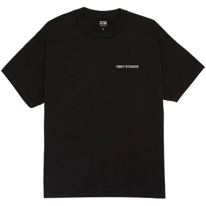 T-shirt Uomo Obey - Obey Moves Of Life Tee - Nero
