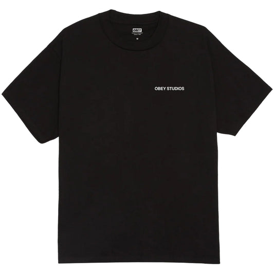 T-shirt Uomo Obey - Obey Moves Of Life Tee - Nero