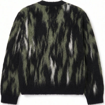 Cardigan Uomo Vertere Berlin - Ashfall Knit Cardigan - Verde