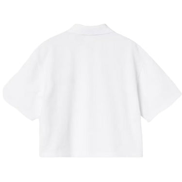 Polo Donna Carhartt Wip - W S/S Carhartt Script Polo Ts - Bianco