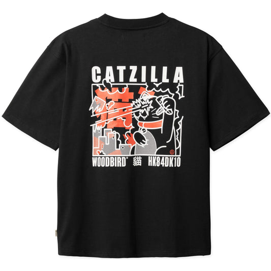 T-shirt Uomo Woodbird - Wbbaine Zilla Tee - Nero