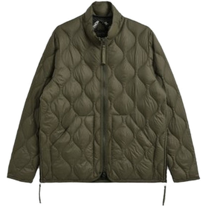Chaquetas de plumón unisex Taion - Military Hi Neck W-Zip Down Jkt - Verde