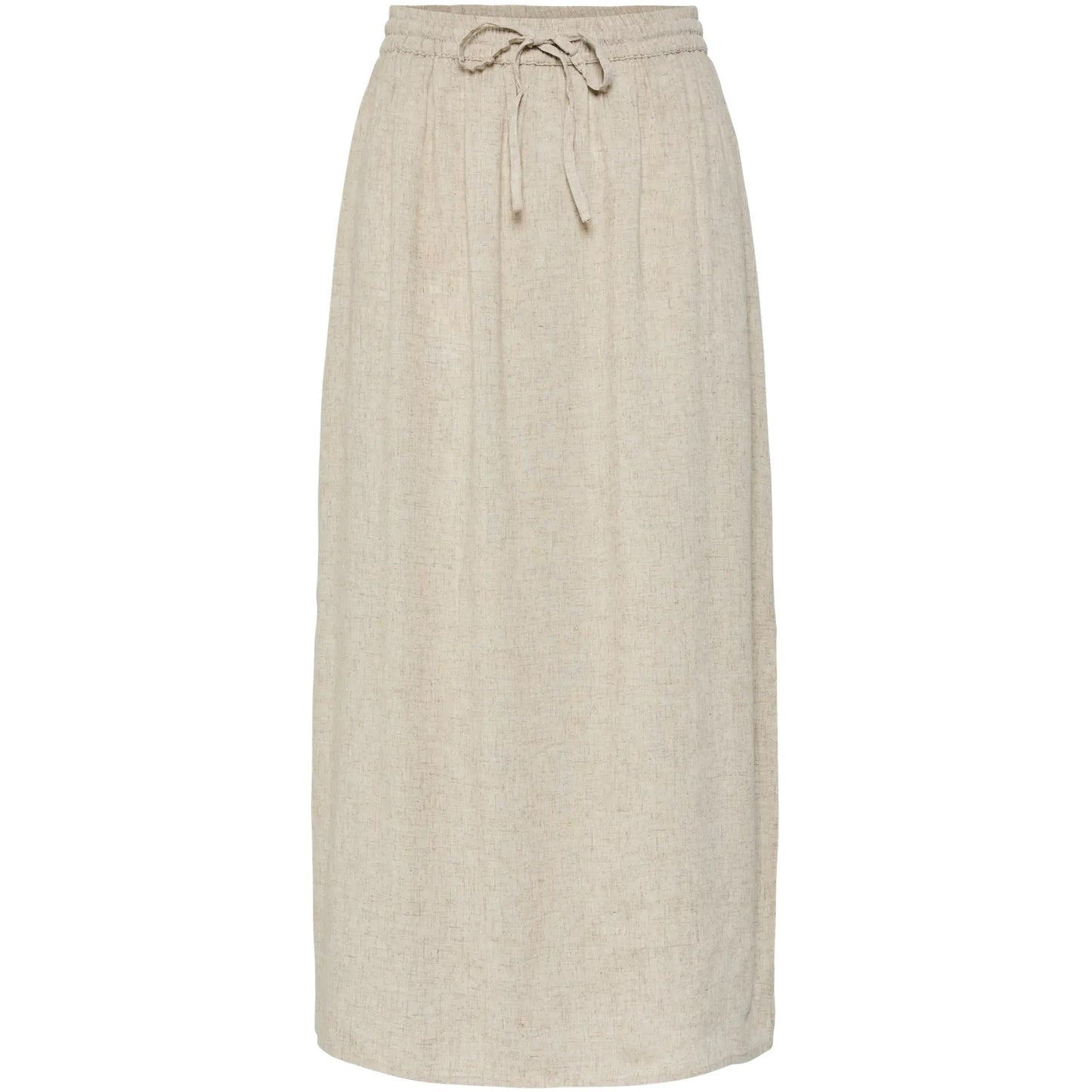 Gonne casual Donna Pieces - Pcpia Mw Ankle Skirt Wvn Noos - Grigio