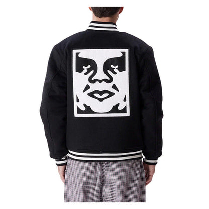 Giacche Unisex Obey - League Icon Jacket - Nero