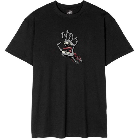 T-shirt Uomo Santa Cruz - Bone Hand Cruz Front T-Shirt - Nero