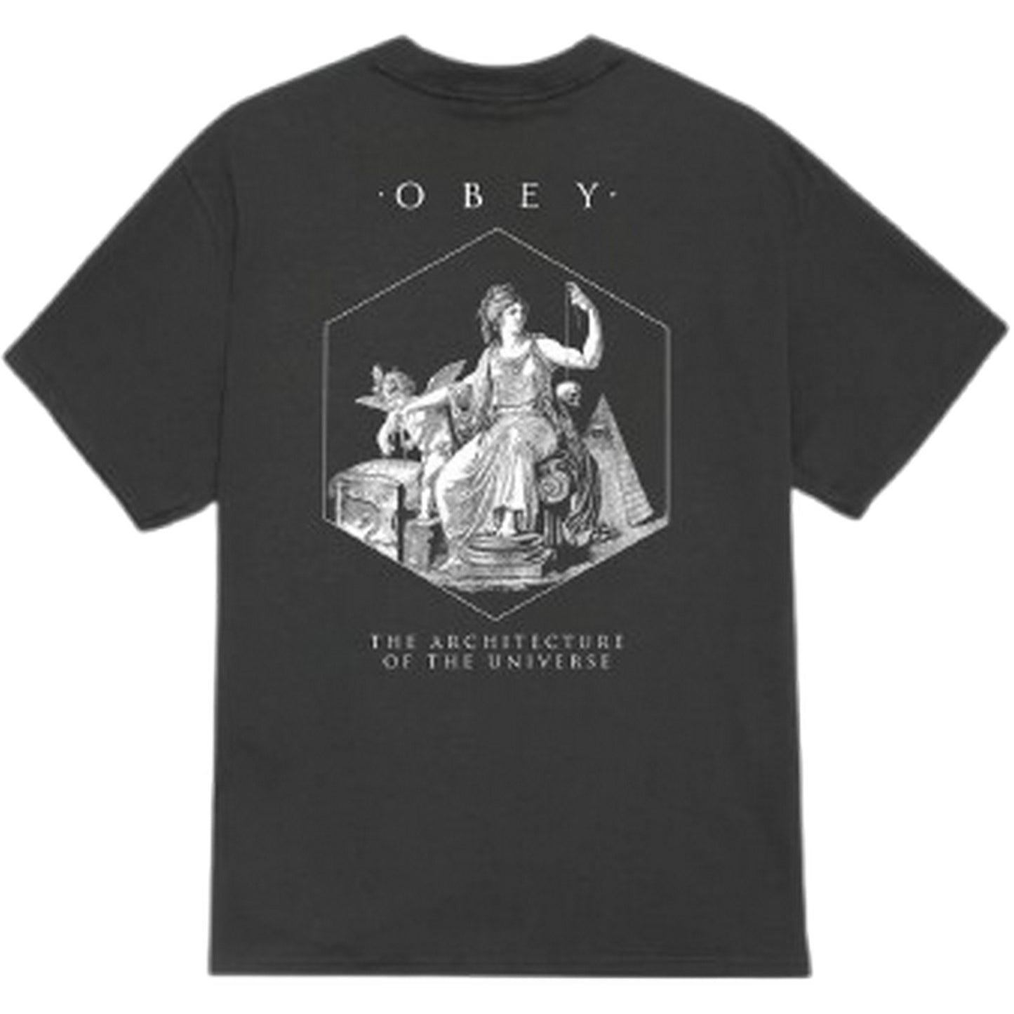 T-shirt Uomo Obey - Obey Architecture Of The Universe Tee - Nero