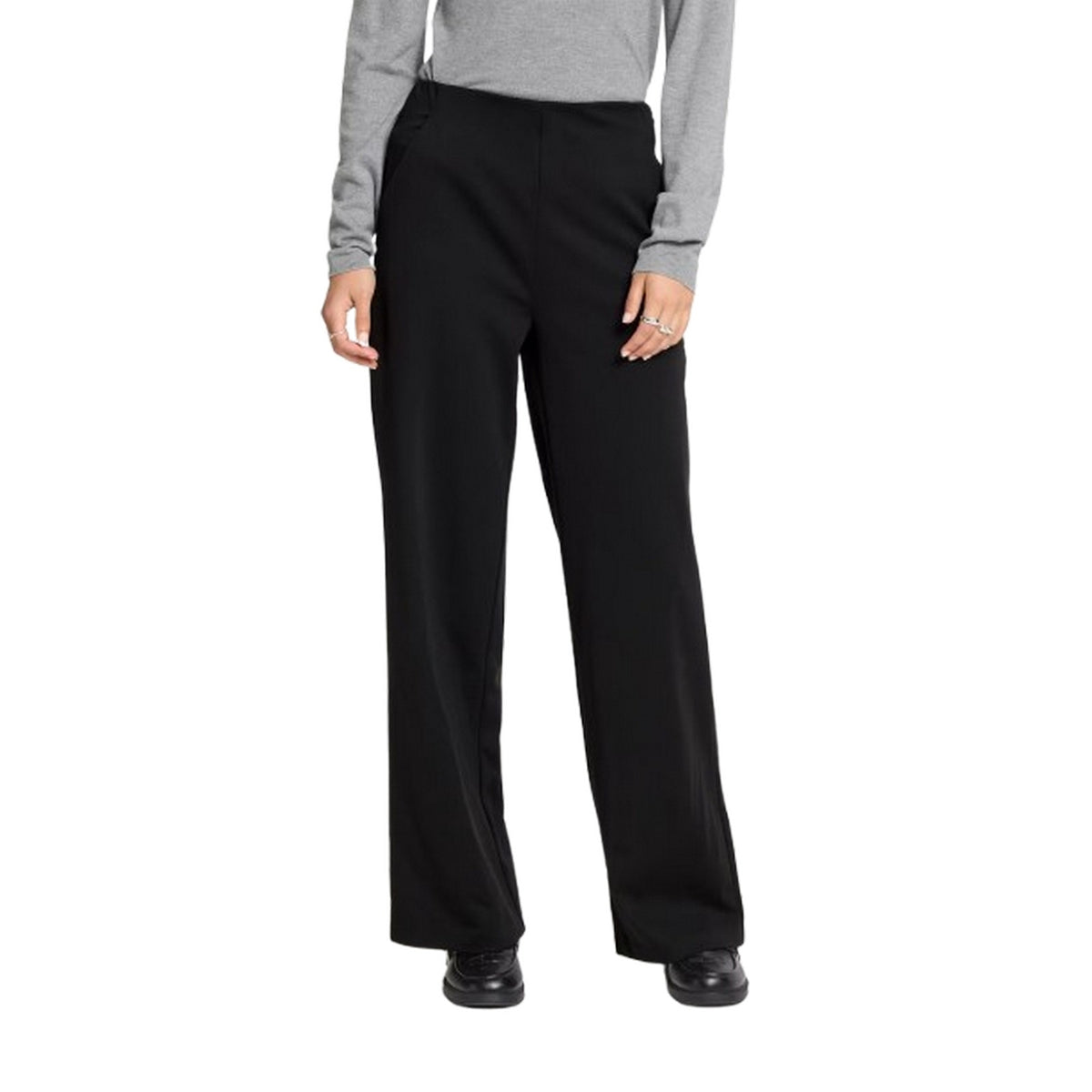 Pantaloni Donna Ichi - Ihkate Wide Pa2 - Nero