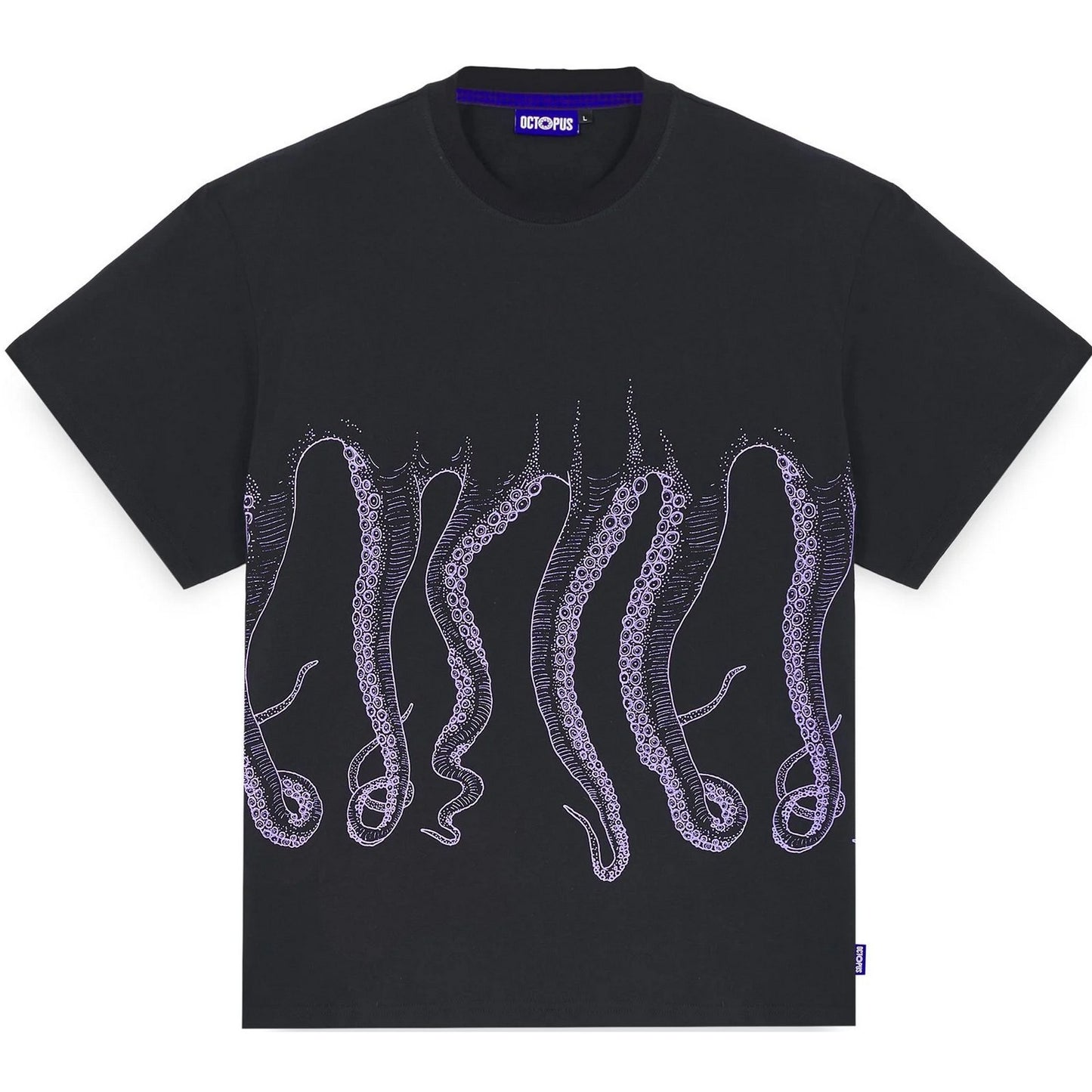T-shirt Uomo Octopus - Octopus Outline Tee - Nero
