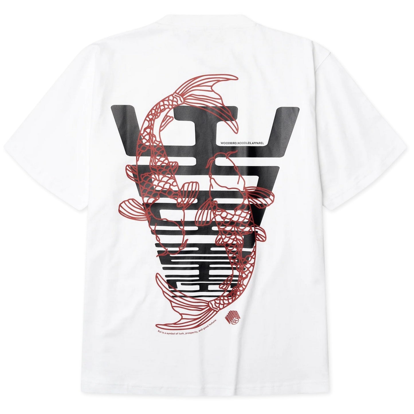 T-shirt Uomo Woodbird - Wbbaine Carp Tee - Bianco
