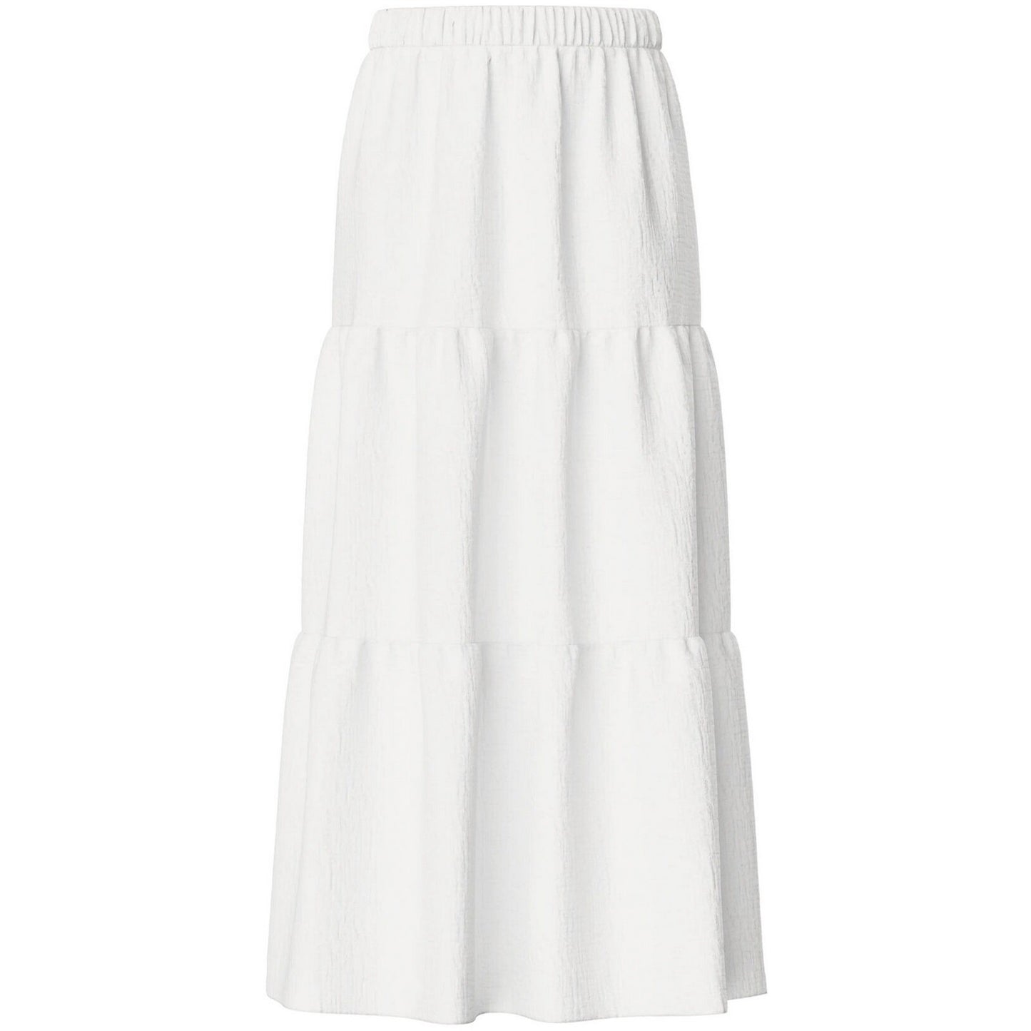 Gonne casual Donna Pieces - Pcsikka Hw Maxi Skirt Wvn Noos Bc - Bianco