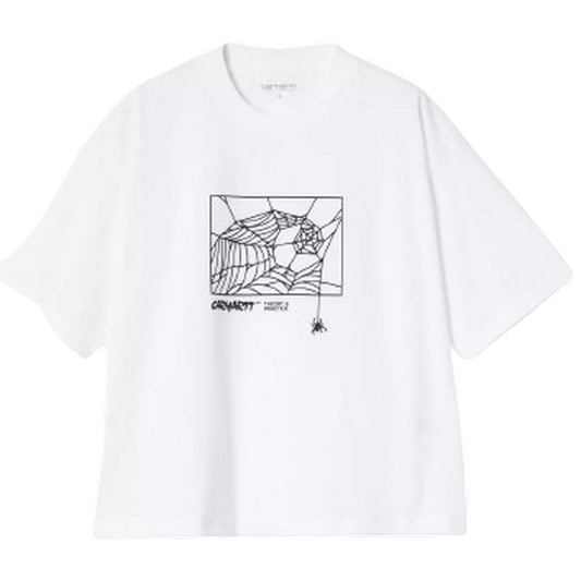 T-shirt Donna Carhartt Wip - W' S/S Theory And Practice TS - Bianco