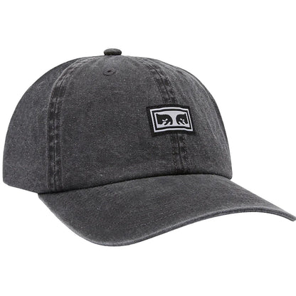 Cappellini da baseball Unisex Obey - Icon Eyes Pigment 6 Panel Velcro Back - Nero