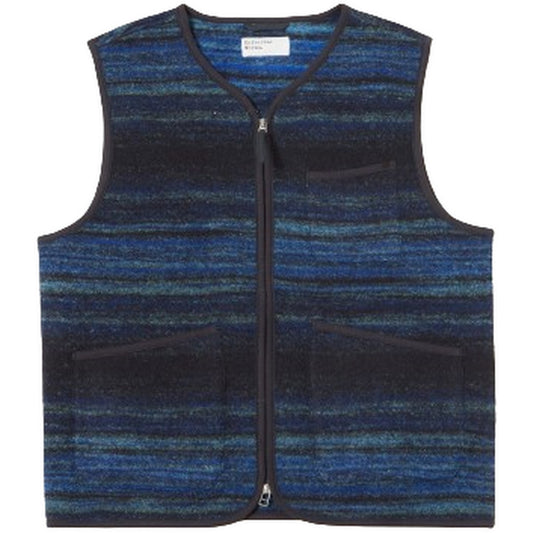 Gilet Uomo Universal Works - Zip Gilet - Blu