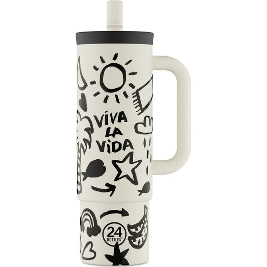 Thermos per bibite Unisex 24bottles - Straw Cup 800 - Multicolore