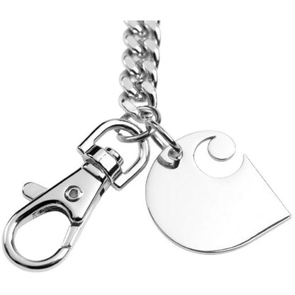 Uomo Unisex Carhartt Wip - Cuban Link Keychain - Argento