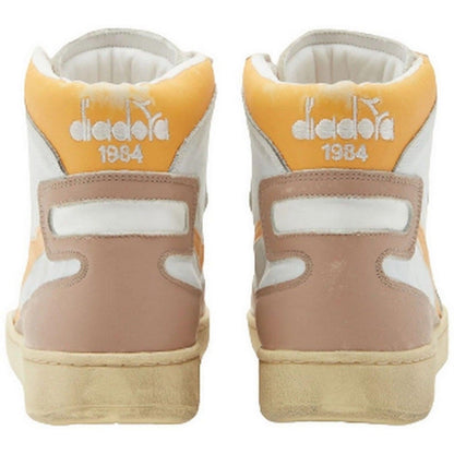 Sneaker Unisex Diadora - Mi Basket Used - Bianco