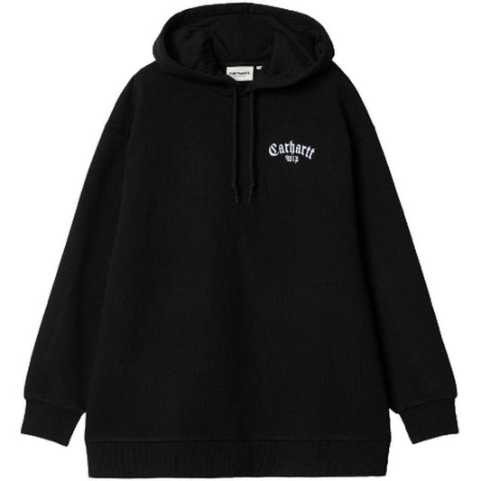 Felpe con cappuccio Donna Carhartt Wip - W' Hooded Onyx Script Sweat - Nero