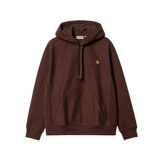 Felpe con cappuccio Uomo Carhartt Wip - Hooded American Script Sweat - Marrone