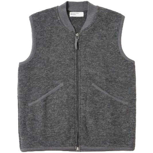 Gilet Uomo Universal Works - Zip Waistcoat - Grigio