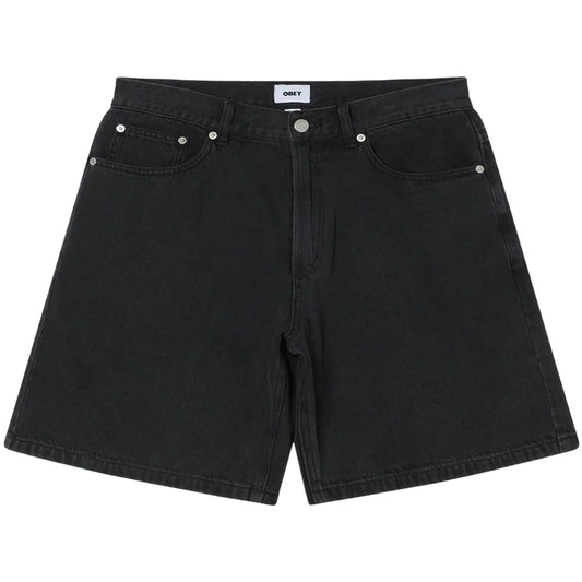 Pantaloncini Uomo Obey - Emerson Denim Short - Nero