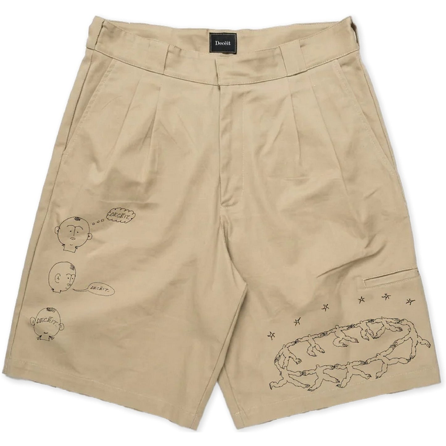 Bermuda Uomo Deceit - Deceit Chicano Short - Beige