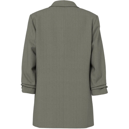 Giacche da abito e blazer Donna Pieces - Pcbosella 3/4 Pinstripe Blazer Noos Bc - Grigio