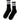 Chaussettes Iuter pour hommes - Chaussettes à rayures - Noir
