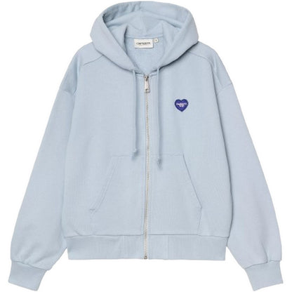 Giacche Donna Carhartt Wip - W' Hooded Heart II Hartt Jacket - Blu