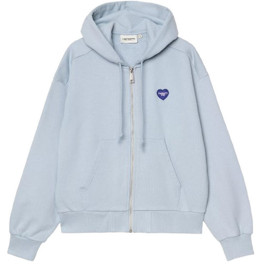 Giacche Donna Carhartt Wip - W' Hooded Heart II Hartt Jacket - Blu