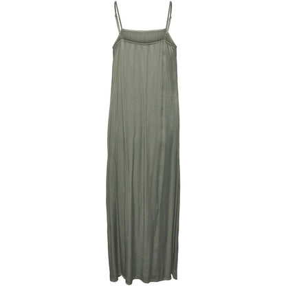 Vestiti casual Donna Pieces - Pcsmilli Sl Long Slip Dress Pa - Verde