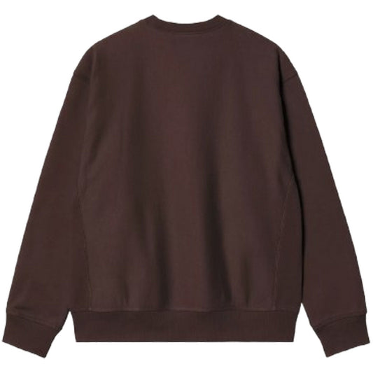 Felpe senza cappuccio Uomo Carhartt Wip - American Script Sweat - Marrone