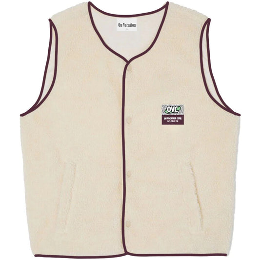 Gilet Uomo ON VACATION - Wanderlust Fleece Vest - Beige