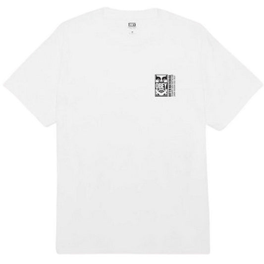 T-shirt Uomo Obey - Obey Icon Split Classic Tee - Bianco