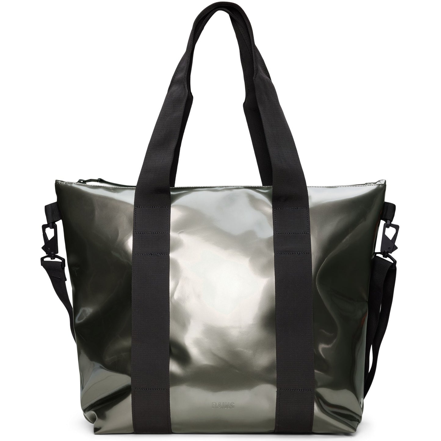 Borse a spalla Unisex Rains - Tote Bag Mini W3 - Argento