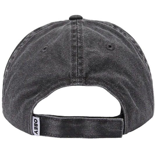 Cappellini da baseball Unisex Obey - Icon Eyes Pigment 6 Panel Velcro Back - Nero