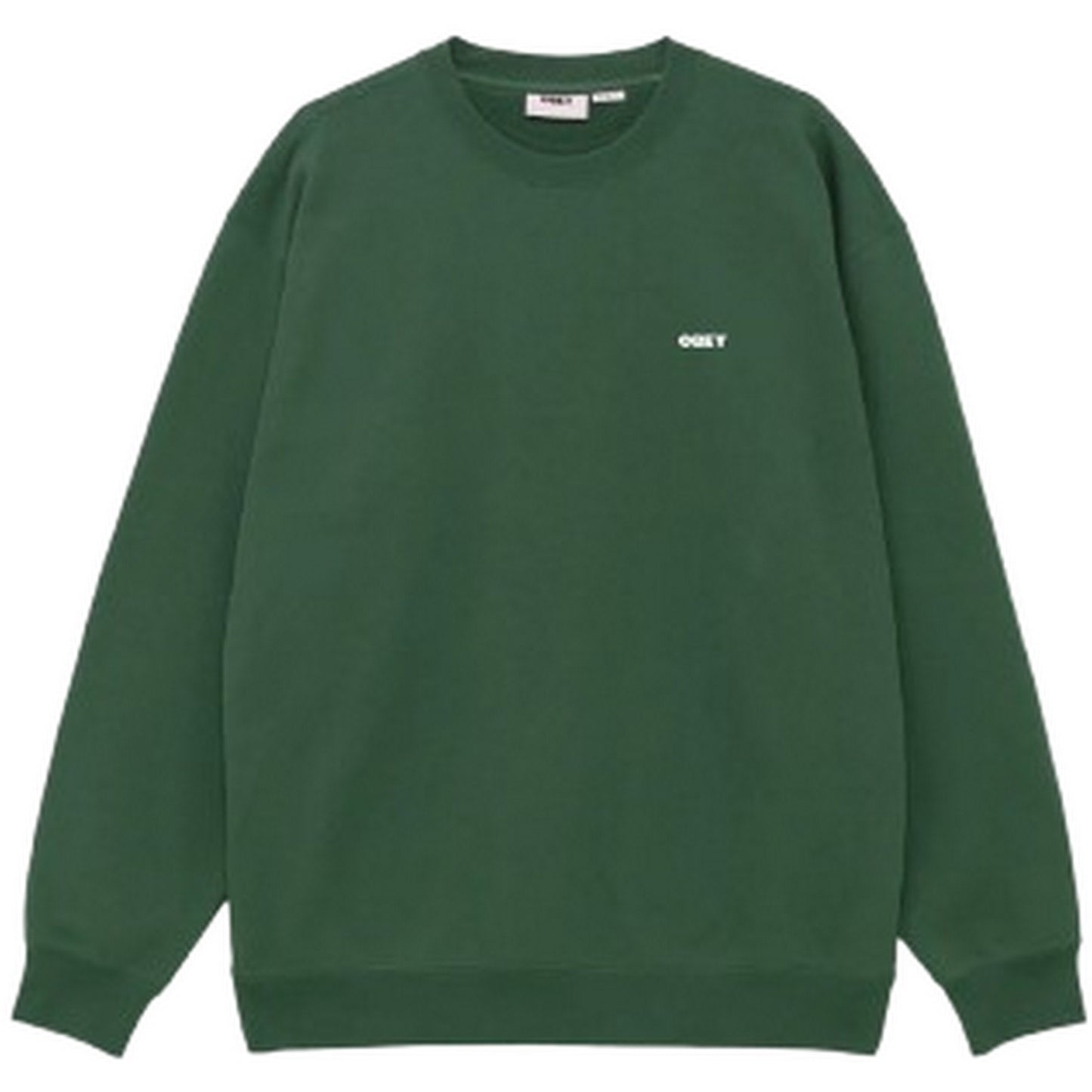 Felpe senza cappuccio Uomo Obey - Obey Bold Premium Crew Fleece - Verde