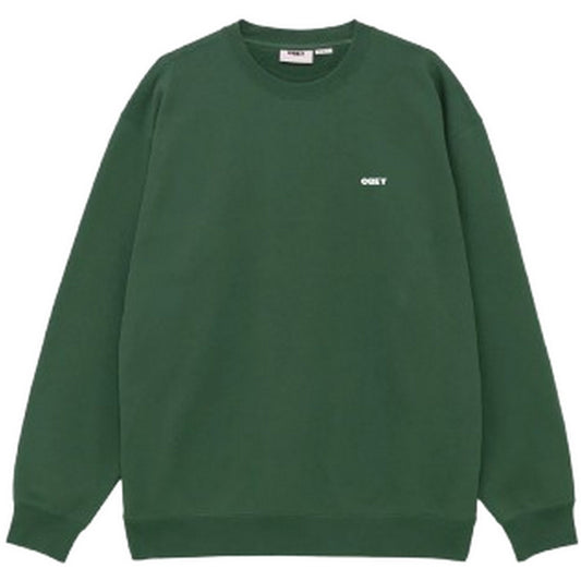 Felpe senza cappuccio Uomo Obey - Obey Bold Premium Crew Fleece - Verde