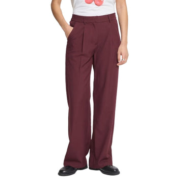 Pantaloni Donna Ichi - Ihfava Wide Pa - Rosso
